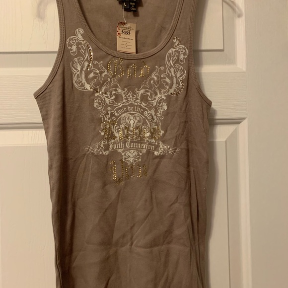 Rhinestone ribbed Tank - Picture 2 of 5